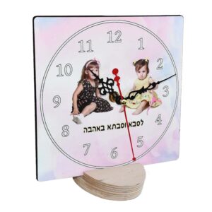 הדפסת תמונה על שעון ריבוע